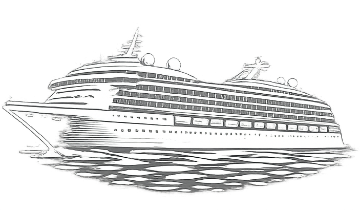 Ocean Cruise Small Ship Icon