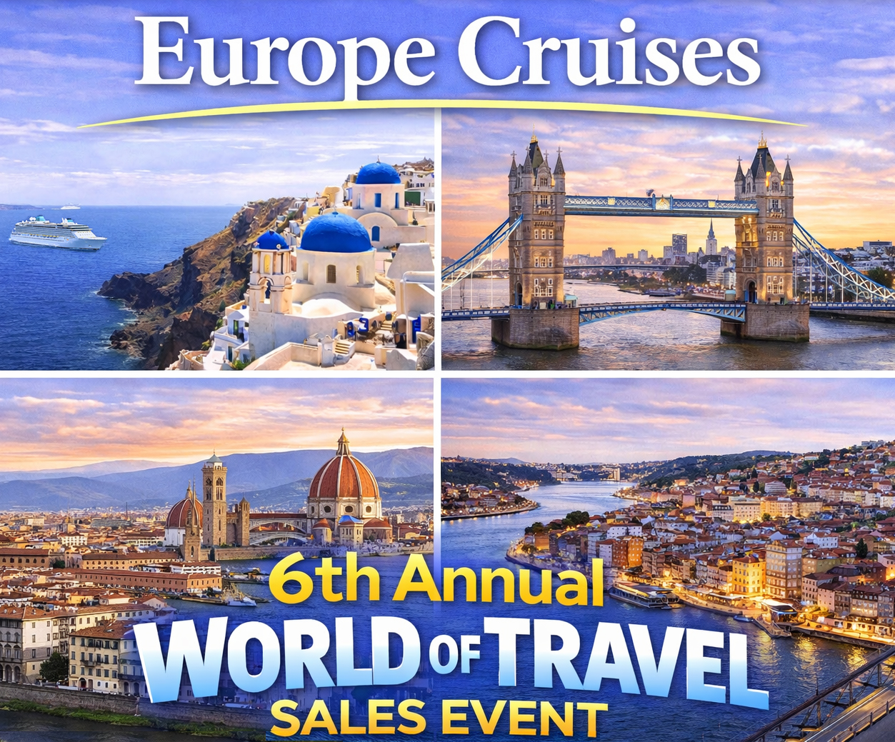 Best Price Cruises 6th Annual World of Travel SALES EVENT - Europe Cruises 2026