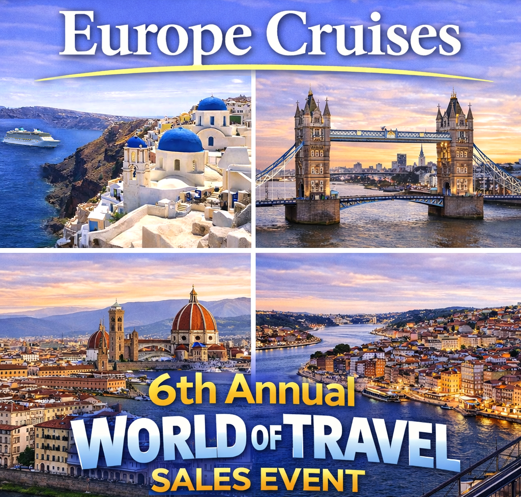 Best Price Cruises 6th Annual World of Travel SALES EVENT - Europe Cruises 2026