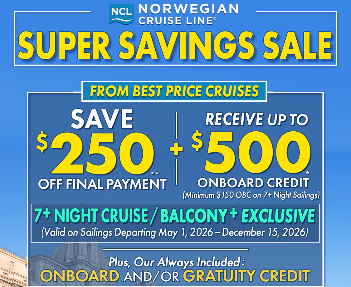 Best Price Cruises Exclusive!
