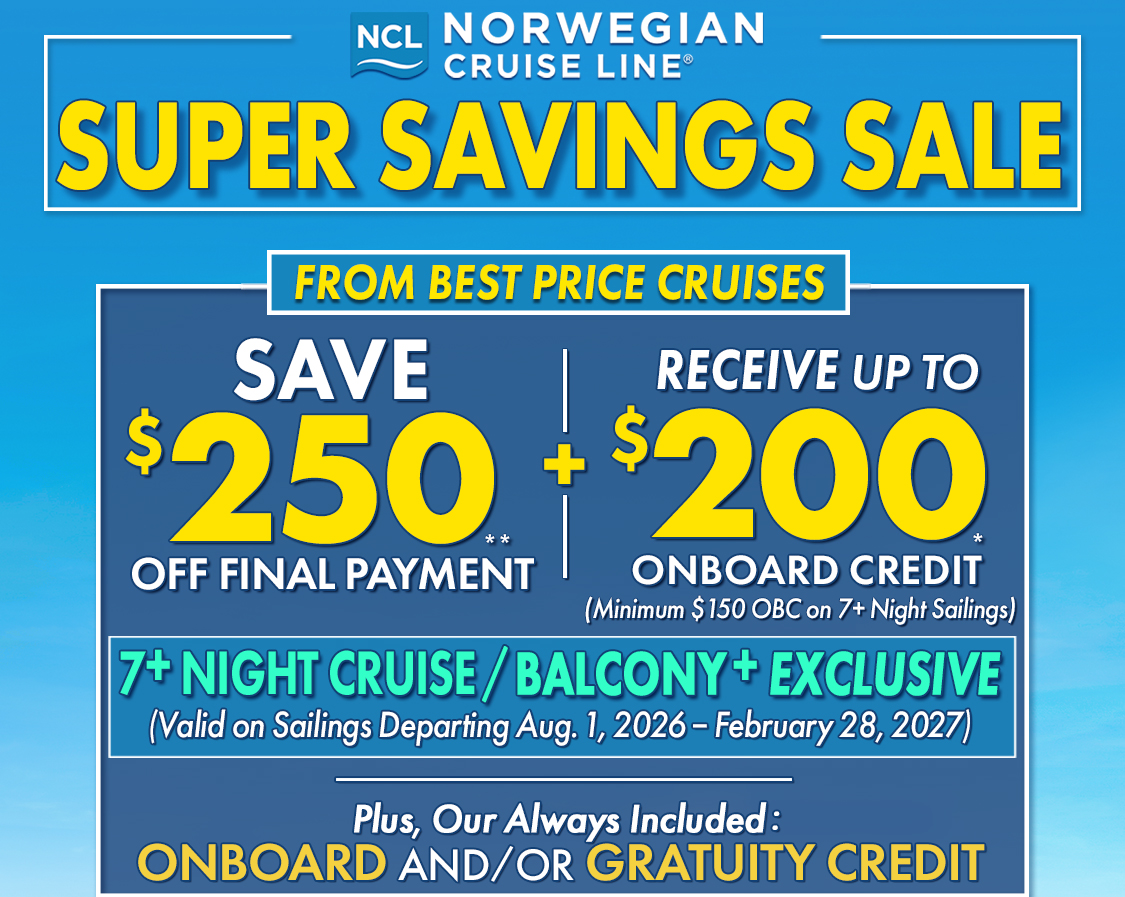 Best Price Cruises Exclusive!