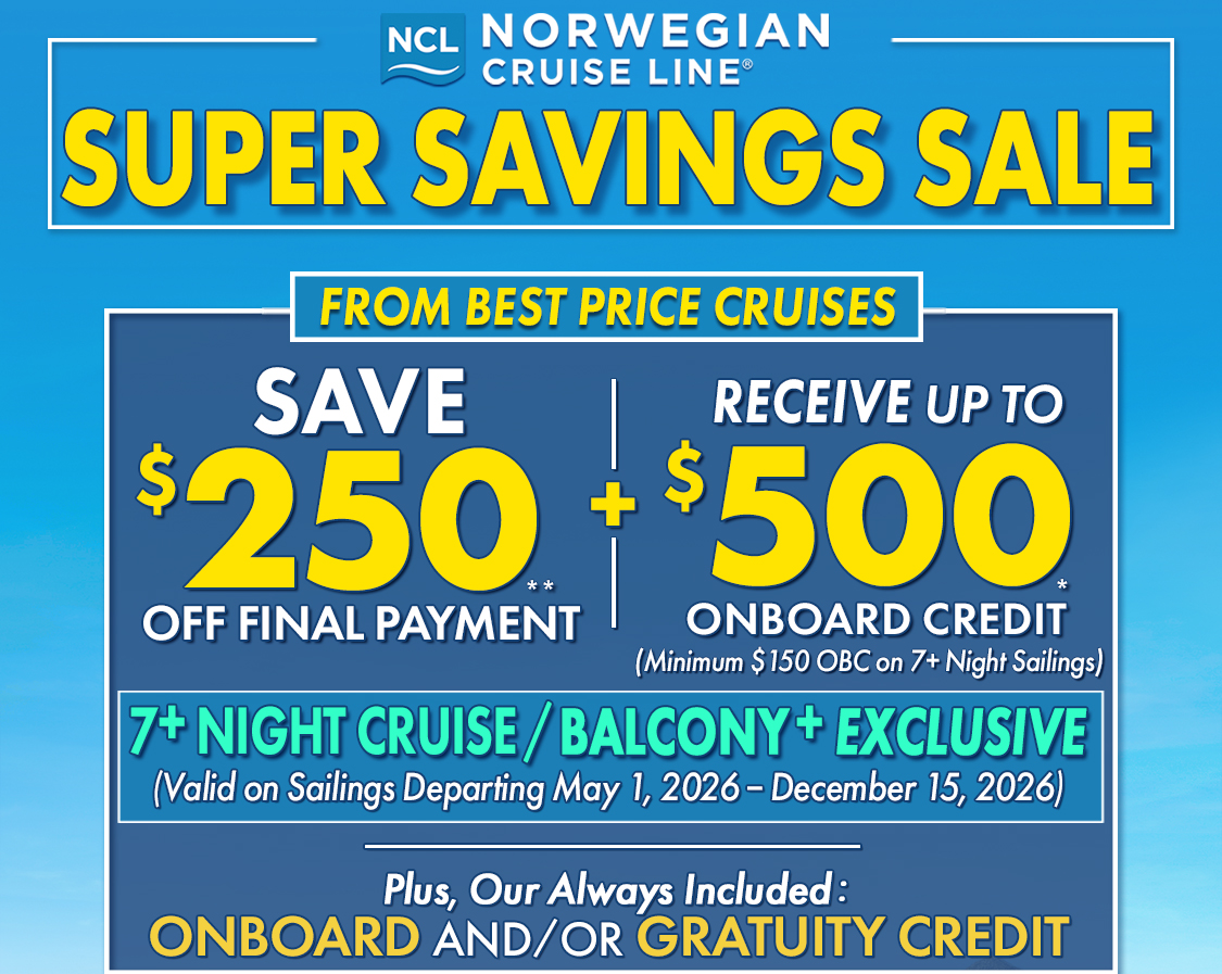 Best Price Cruises Exclusive!