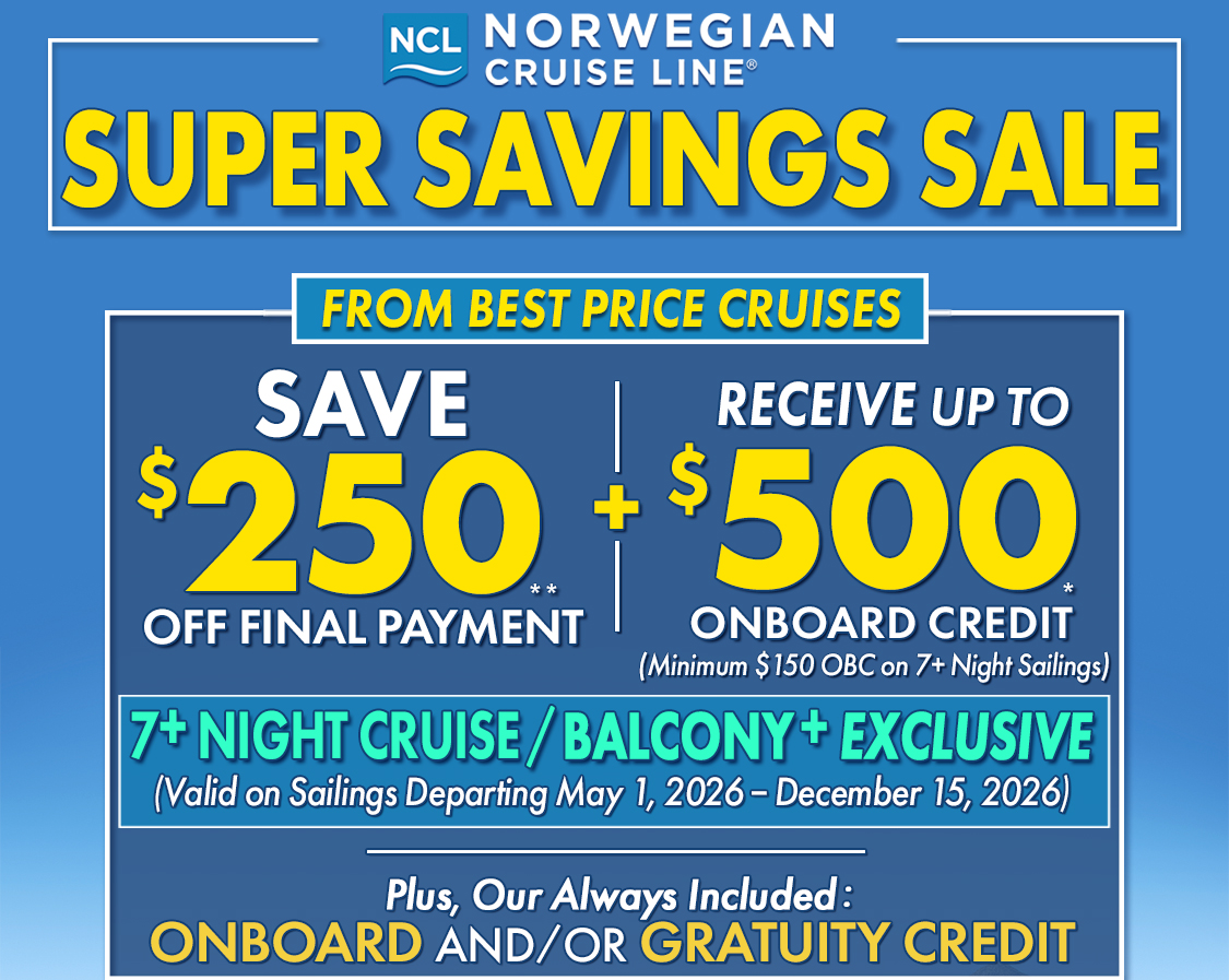 Best Price Cruises Exclusive!
