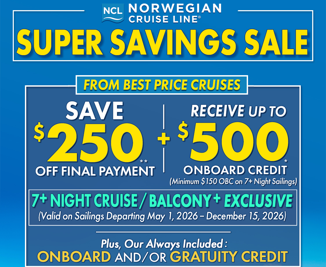 Best Price Cruises Exclusive!