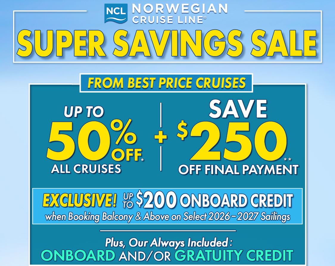 Best Price Cruises Exclusive!