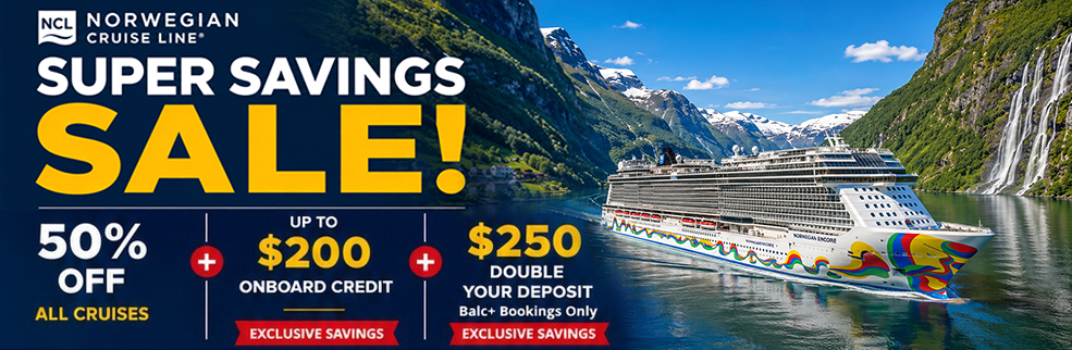 Norwegian Cruise Line Super Savings Sale