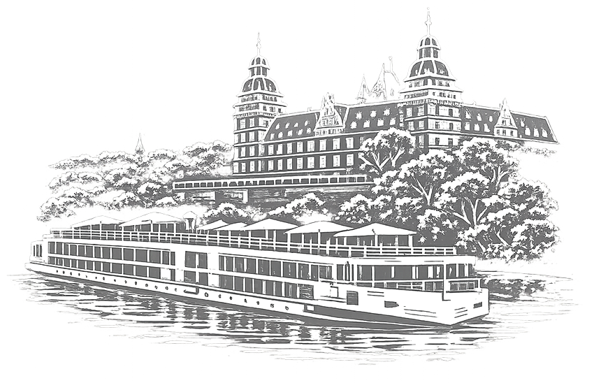 River Cruise Small Ship Icon